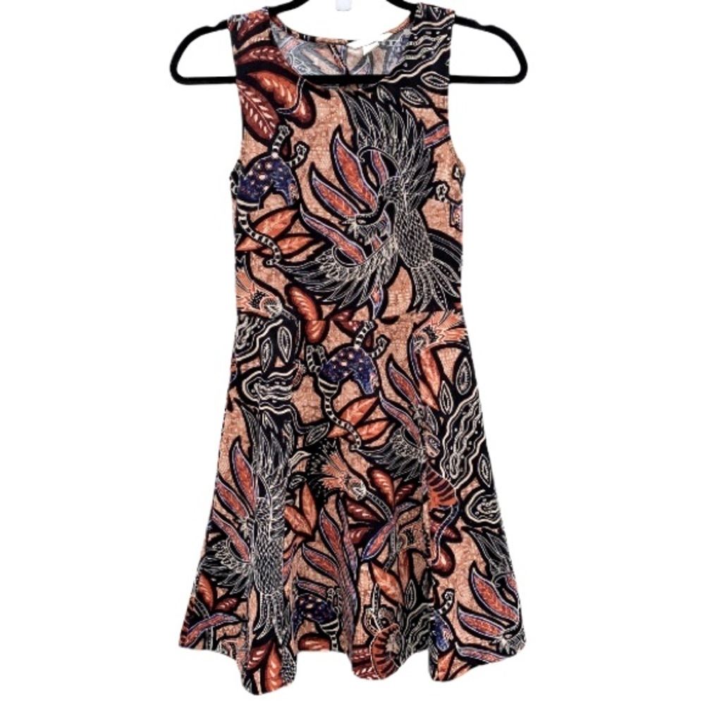 H&M Phoenix Floral Print Sleeveless Swing Dress